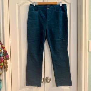 Talbots Teal Corduroy Five-Pocket Pants